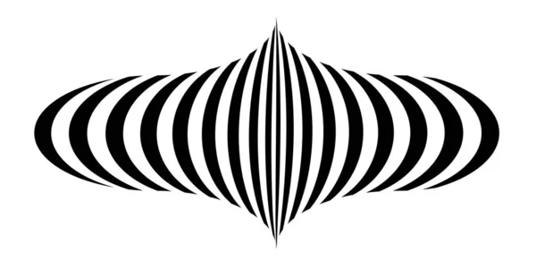 Waving Flag Brush Stroke Zebra Texture Vest Striped Fabric Black — ストックベクタ