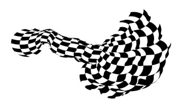 Damalı bayrak. Yarış pistinden sinyal geliyor. sunumlar için arkaplan ve sayfaları başlat