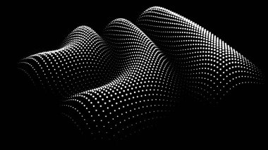 Sinüzoidal formül bozulması sinüs dalgası ve dalga formu. Üç boyutlu koordinatlardaki üç boyutlu fonksiyon uzayının grafiği. Bilim basit ayrıntılı ses damlası arkaplanı