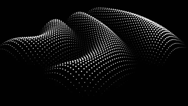 Dynamic Node Big Data Dots Science Wave Infinity Sinusoid Line — Archivo Imágenes Vectoriales