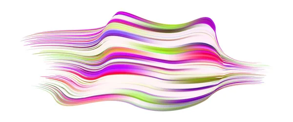 Cloth Colorful Abstract Twisted Fluide Shape Flow Trendy Liquid Design — Vector de stock