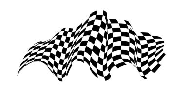 Damalı bayrak. Yarış pistinden sinyal geliyor. sunumlar için arkaplan ve sayfaları başlat