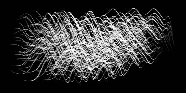 Beyaz arka planda beyaz akış fırça darbeleri beyaz politika demetleri. Soyut dağınık lifler. Vektör illüstrasyon girdabı bulanıklığı. Boya kalemleri ve tebeşir boyası, iplik, saç ve demet..