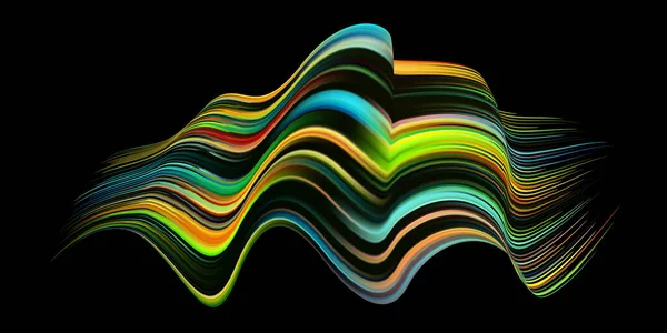 Ткань Красочный Абстрактный Витой Жидкой Формы Потока Современный Дизайн Жидкости — стоковый вектор