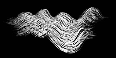 Beyaz arka planda beyaz akış fırça darbeleri beyaz politika demetleri. Soyut dağınık lifler. Vektör illüstrasyon girdabı bulanıklığı. Boya kalemleri ve tebeşir boyası, iplik, saç ve demet..