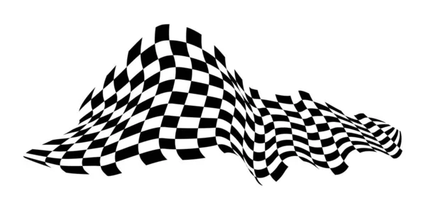 Checkered Flag Signaling Race Track Fabric Texture Cubes Background Presentations — Stockvector