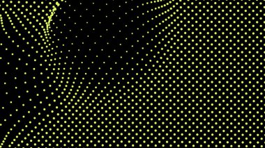 Kubbe şekilli çıkıntı kısmı, yüzey üzerindeki üç boyutlu bozulma illüzyonu için örgü gerilerek oluşturuldu. Ekran medyası video gezisi. Ağ LCD görüntüsü. Boyut boyutu farklı delik alanı ölçeklendir