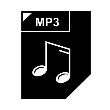 mp3 dosya simgesi. Logo öğesi illüstrasyon. mp3 dosya tasarımı. renkli koleksiyon. mp3 dosya kavramı. Web ve mobil cihazlarda kullanılabilir.