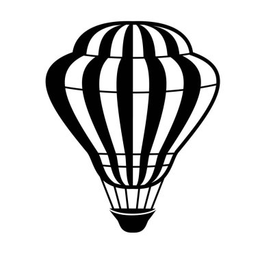 Zeplin, zeplin. Ayrıntılı basit biçim logo vektör illüstrasyonunu izole et.