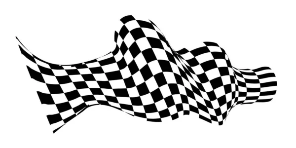 Checkered Flag Signaling Race Track Fabric Texture Cubes Background Presentations — Stockvektor