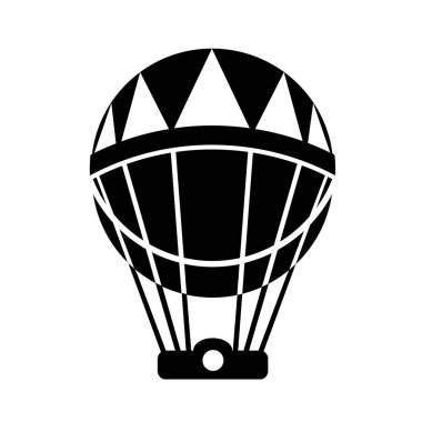 Zeplin, zeplin. Ayrıntılı basit biçim logo vektör illüstrasyonunu izole et.