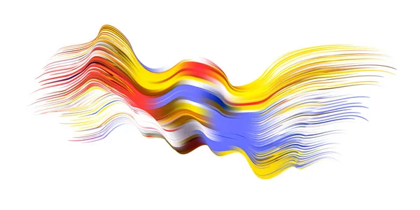 Cloth Colorful Abstract Twisted Fluide Shape Flow Trendy Liquid Design — Vector de stock