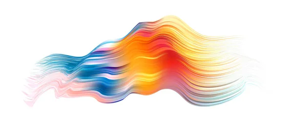 Paño Flujo Forma Fluido Retorcido Abstracto Colorido Diseño Líquido Moda — Vector de stock