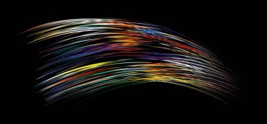 Tüylü çimen yaprakları ya da kıllar. Kuru boya kokusu, rüzgarda dalgalanan çizgiler. Renkli fırça darbesi. Gerçekçi ses dalgası. Beyaz arkaplanda izole edilmiş sıvı boya şekli.