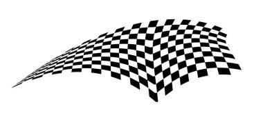 Damalı bayrak. Yarış pistinden sinyal geliyor. sunumlar için arkaplan ve sayfaları başlat