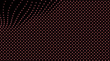 Kubbe şekilli çıkıntı kısmı, yüzey üzerindeki üç boyutlu bozulma illüzyonu için örgü gerilerek oluşturuldu. Ekran medyası video gezisi. Ağ LCD görüntüsü. Boyut boyutu farklı delik alanı ölçeklendir