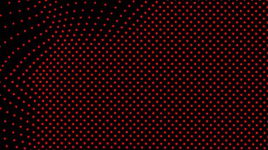 Kubbe şekilli çıkıntı kısmı, yüzey üzerindeki üç boyutlu bozulma illüzyonu için örgü gerilerek oluşturuldu. Ekran medyası video gezisi. Ağ LCD görüntüsü. Boyut boyutu farklı delik alanı ölçeklendir
