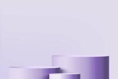 Sunum için 3D podyum. Yıldızlı maket standı.