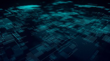 Abstract technology background. Big data digital code.