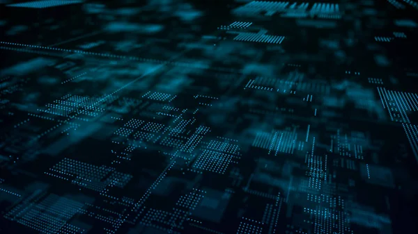 Soyut dijital arkaplan. Bilim geçmişi. Teknolojik geçmiş. Matrix. İkili Kod. Düşen noktalar. 3d oluşturma.