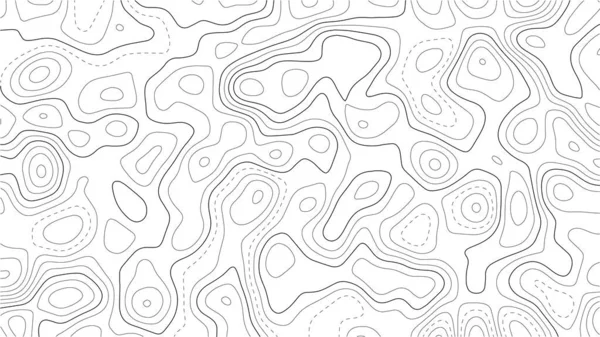 Stylized Height Topographic Contour Lines Contours Concept Conditional Geography Scheme — Stockový vektor