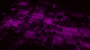 Soyut dijital arkaplan. Bilim geçmişi. Teknolojik geçmiş. İkili Kod. Düşen noktalar. 3D görüntüleme. 4k animasyon