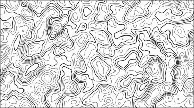 Topografik harita arkaplanı. Soyut vektör çizimi. Izgara haritası.