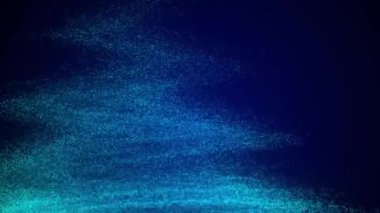 Noktaları birleştiren soyut bir arkaplan. Ağ bağlantısı yapısı. Büyük veri görselleştirmesi. Dijital arka plan. Analitik temsil. Kasırga. Parçacık dalgası. 3D görüntüleme. 4k animasyon.