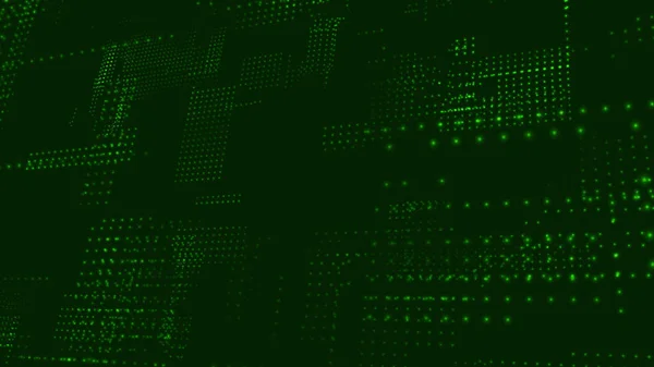 Abstract vector technology background. Big data digital code. Futuristic dots background. Vector.
