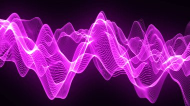 Soyut dijital arkaplan. Veri akışı bilgisi. Dijital iletişim kavramı. Büyük veri görselleştirmesi. 3 boyutlu görüntüleme. 4k