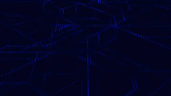 Abstract Vector Technology Background Big Data Digital Code Futuristic Dots — стоковый вектор