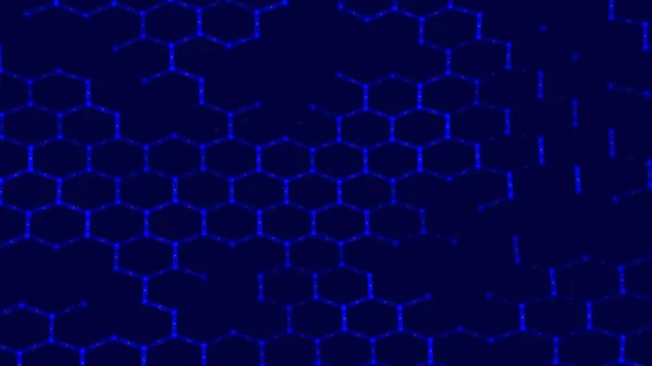 Futuristic Hexagon Background Futuristic Honeycomb Concept Data Technology Background Rendering — Stockvektor