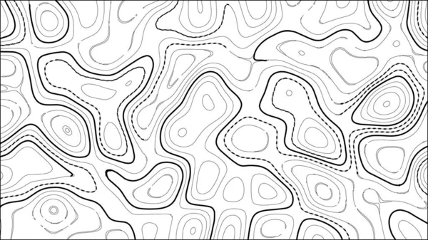 Topografisk Karta Bakgrund Rutnätskarta Abstrakt Vektor Illustration — Stock vektor