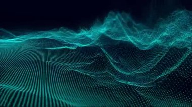 Soyut dijital arkaplan. Veri akışı bilgisi. Dijital iletişim kavramı. Büyük veri görselleştirmesi. 4k animasyon. 3B görüntüleme.