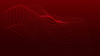 Abstract futuristic background. Big data visualization. Network connection. Data transfer. Vector illustration. 3d rendering.