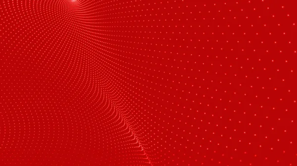 Abstract Digital Particle Wave Futuristic Dotted Wave Technology Background Vector — Stockový vektor