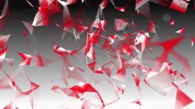 Ağ bağlantısı yapısı. Büyük veri. Noktalar ve doğrular birleştiriliyor. Soyut teknoloji geçmişi. 3D görüntüleme. 4k animasyon.