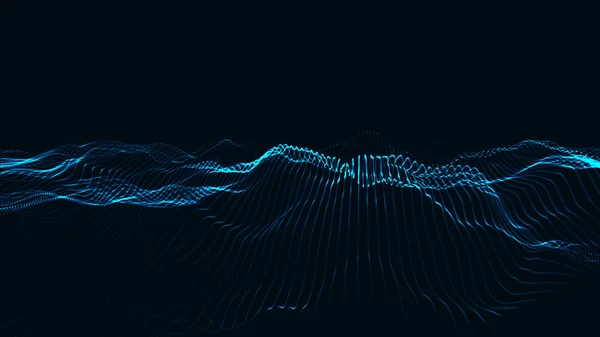 Abstract Futuristic Background Big Data Visualization Network Connection Data Transfer — Wektor stockowy