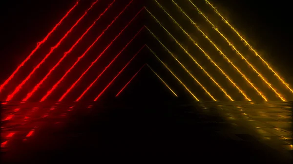 Abstrakter Farbenfroher Hintergrund Mit Hellen Strahlen Und Leuchtenden Linien Abstrakter — Stockfoto