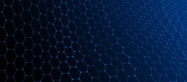 Geleceğin altıgen arka planı. Soyut teknoloji geçmişi. Teknoloji konsepti. Büyük veri. 3D görüntüleme. Teknoloji arka plan vektörü. Vektör illüstrasyonu