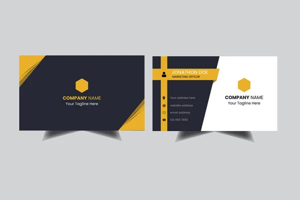 Corporate Business Card Template Design — Archivo Imágenes Vectoriales