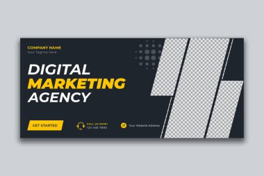 Kurumsal Dijital İş Kapağı Şablonu