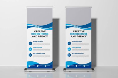 Business Roll Standee Tasarımı. Sancak Şablonu, vektör, x standı, x pankartı, sergi