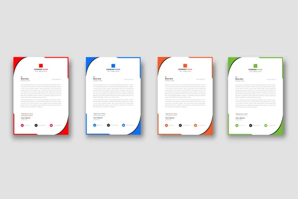 Creative Modern Company Letterhead Template Design Your Project — Vetor de Stock