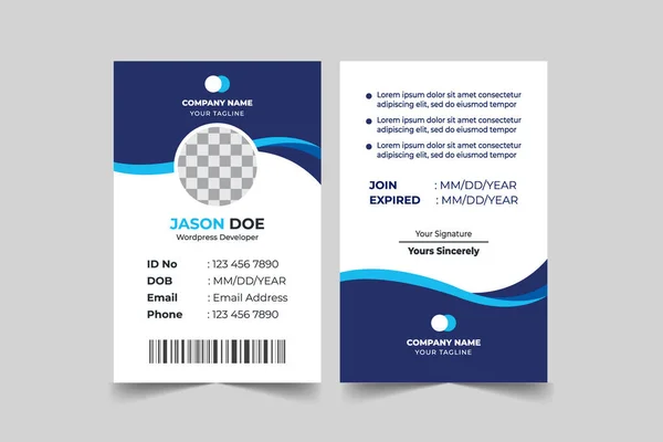 Plantilla Tarjeta Identidad Empresarial Creativa — Archivo Imágenes Vectoriales