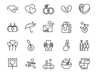 Sevgililer Günü ikonları, kalpler, aşk, şekil, romantizm, hayırseverlik.