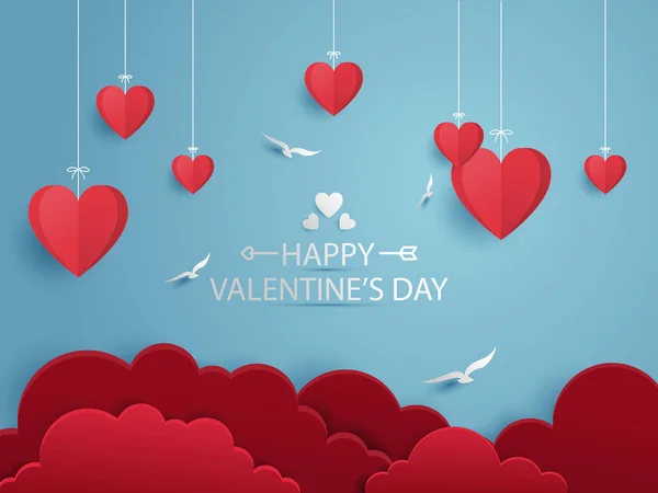 Valentinstag Vektor Grafikdesign Hintergrund — Stockfoto
