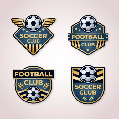 Altın futbol ya da futbol rozeti koleksiyonu