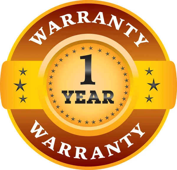 1 Yıllık garanti etiketi vektör logo resimleri