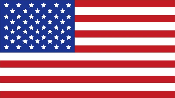 Usa Flag Vector Illustration Eps Vector — Vetor de Stock